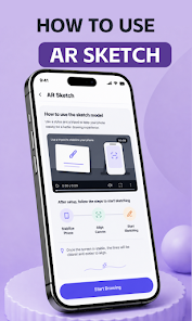 In-app free drawing screen